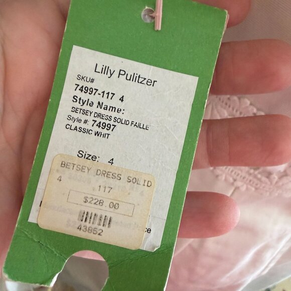Lilly Pulitzer Betsey White Cocktail Dress Size 4 Embellished Date night new - Picture 5 of 14